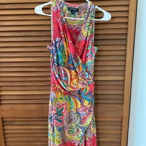 Lauren Ralph Lauren MIDI colorful dress